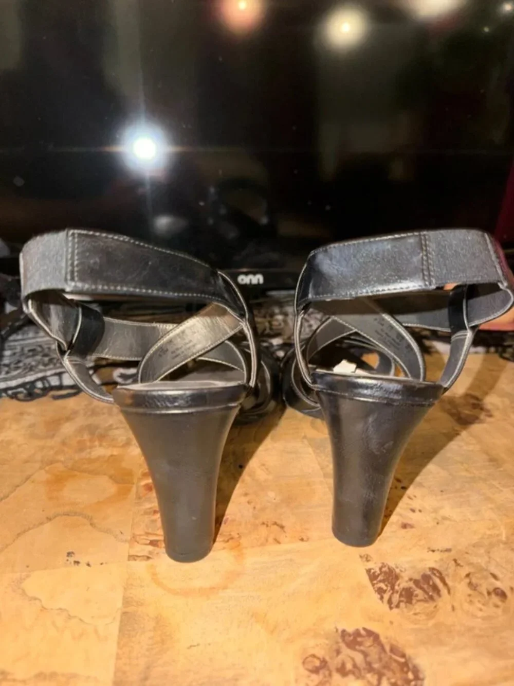 NWT Black LifeStride Strappy Open Toed Heels